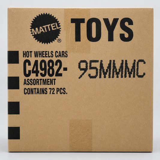 Hot Wheels C4982-95MMMC Case Assorted Diecast Cars Box (72 Pieces) – Original Mattel Master Carton Bulk Toy Cars