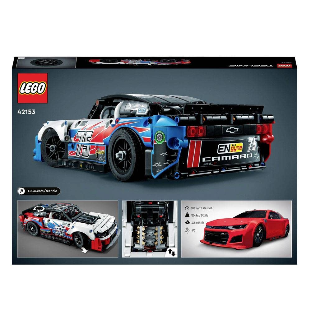 LEGO 42153 Technic NASCAR Next Gen Chevrolet Camaro ZL1 42153 Building Toy Set (672 Pieces)