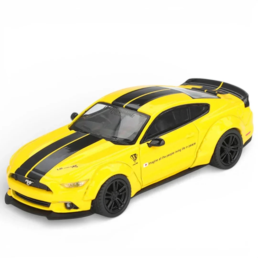 Mini GT 1:64 LB-WORKS Ford Mustang Triple Yellow MGT01077-BL