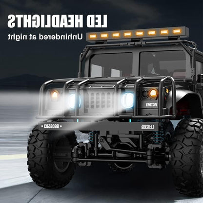 JJRC Q121 H1 HURTLE 1:12 Scale 4WD RC Crawler – Full Proportional Control Off-Road Truck (Grey)