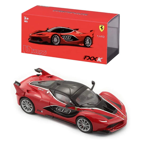 Bburago - 1/43 Scale Model Ferrari FXX K- Signature Series Sports Car Model (RED) Age 14+ - Jaiman Toys