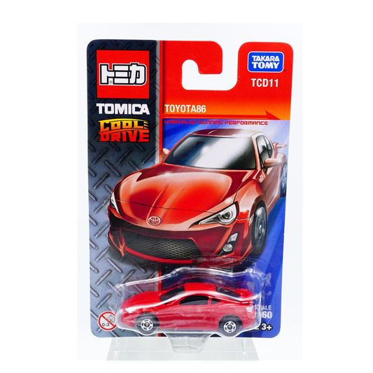 TOYOTA86! Tomica Cool Drive- TAKARA TOMY Model Car 1/66 Scale TCD11 Age 3+