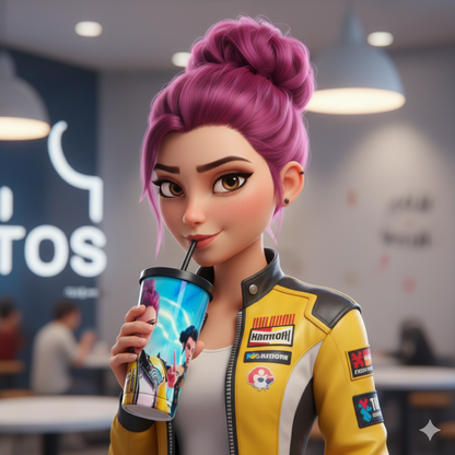 K-Pop Demon 700ml Stainless Steel Tumbler Sipper Water Bottle With Straw | Leak-Resistant Travel Cup