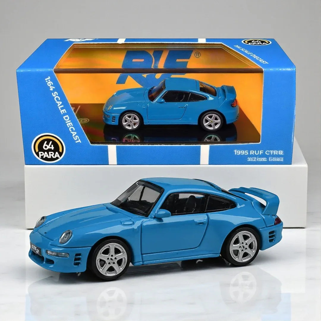 PARA64 1:64 RUF CTR2 1995 Mexico Blue LHD Diecast Car By-Paragon