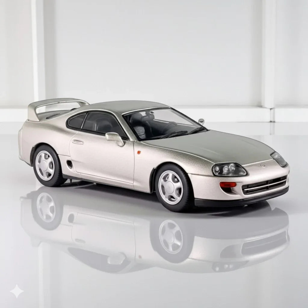 Solido 1:43 Toyota Supra MKIV (MKIV-2JZ) Silver Metallic – Diecast Model Car | S4314002