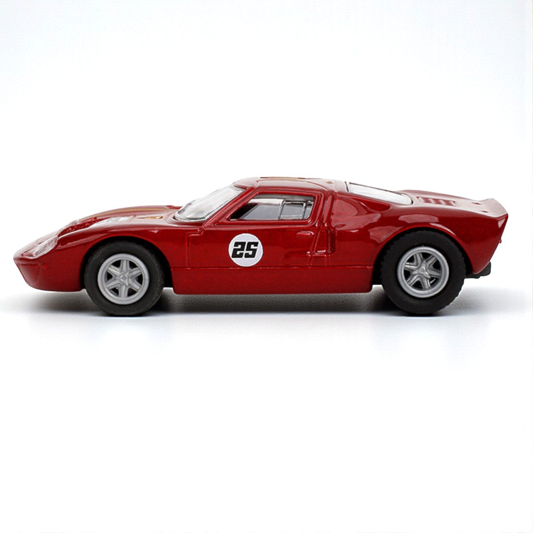 Majorette 1965 Ford GT40 MK1 #25 Red Metallic with Gold Stripes – Collection Series 1:64 Diecast Model Car