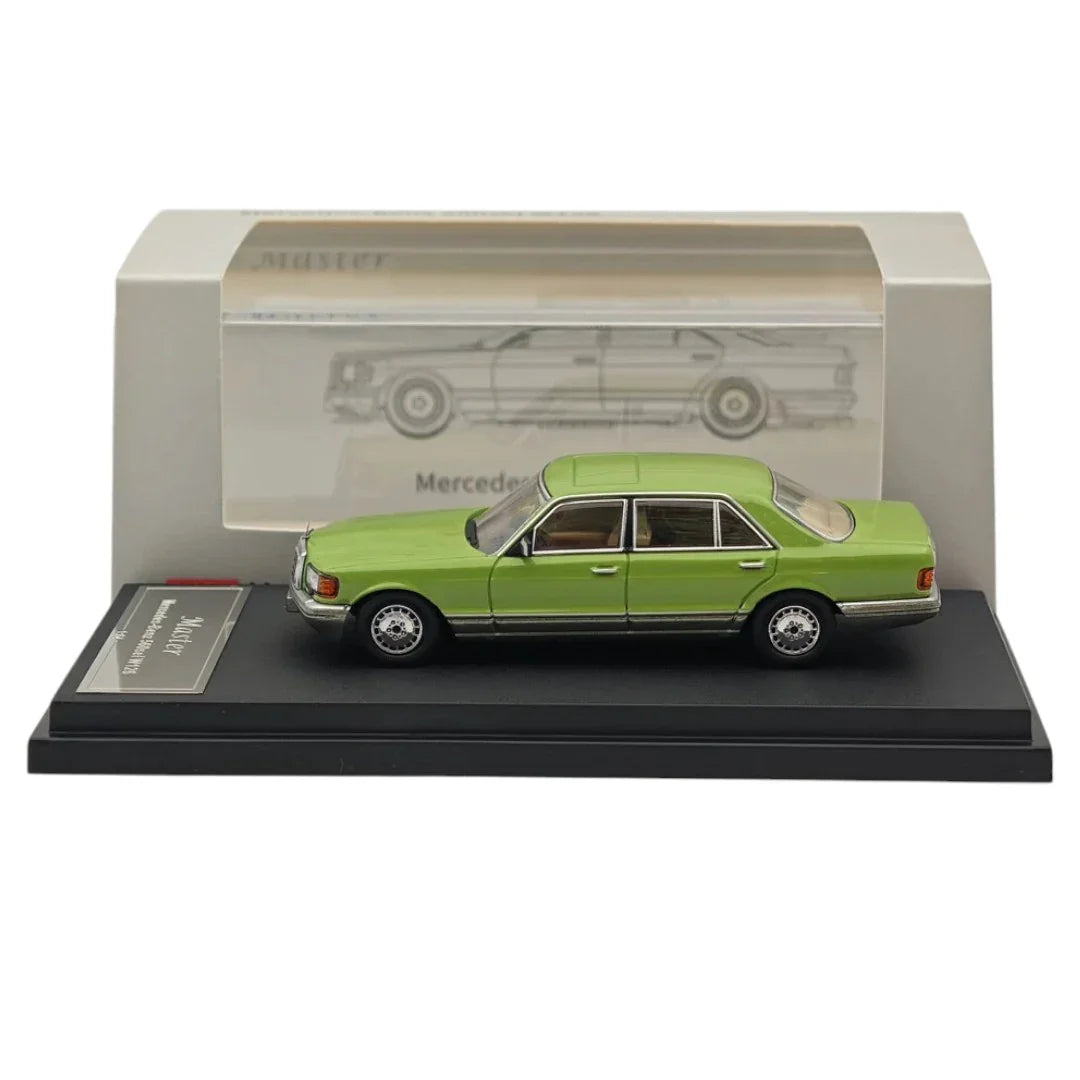 Master 1:64 MERCEDES BENZ 560SEL W126 S-Class GREEN DIECAST CAR  MODELS