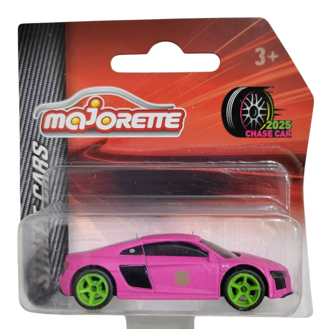 Majorette Audi R8 Die-Cast Car (Pink Chase Car)-Diecast Car Model