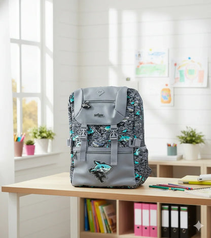Smiggle Wild Side Foldover Attach Backpack – 16"Inch With Multi Compartment-Design