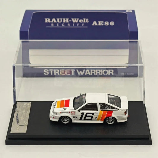 Street Weapon 1:64 AE86 RWB 16" White Diecast Model Cars Limited - Jaiman Toys
