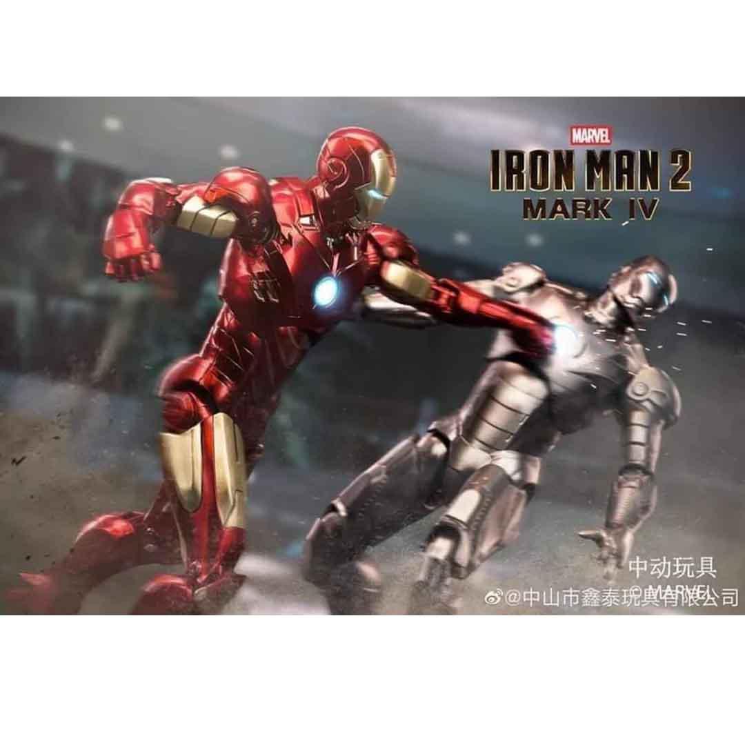 ZD Toys Ultimate 1:10 Scale Iron Man 2 Mark IV Action Figure – Light‑Up LED Edition - Jaiman Toys