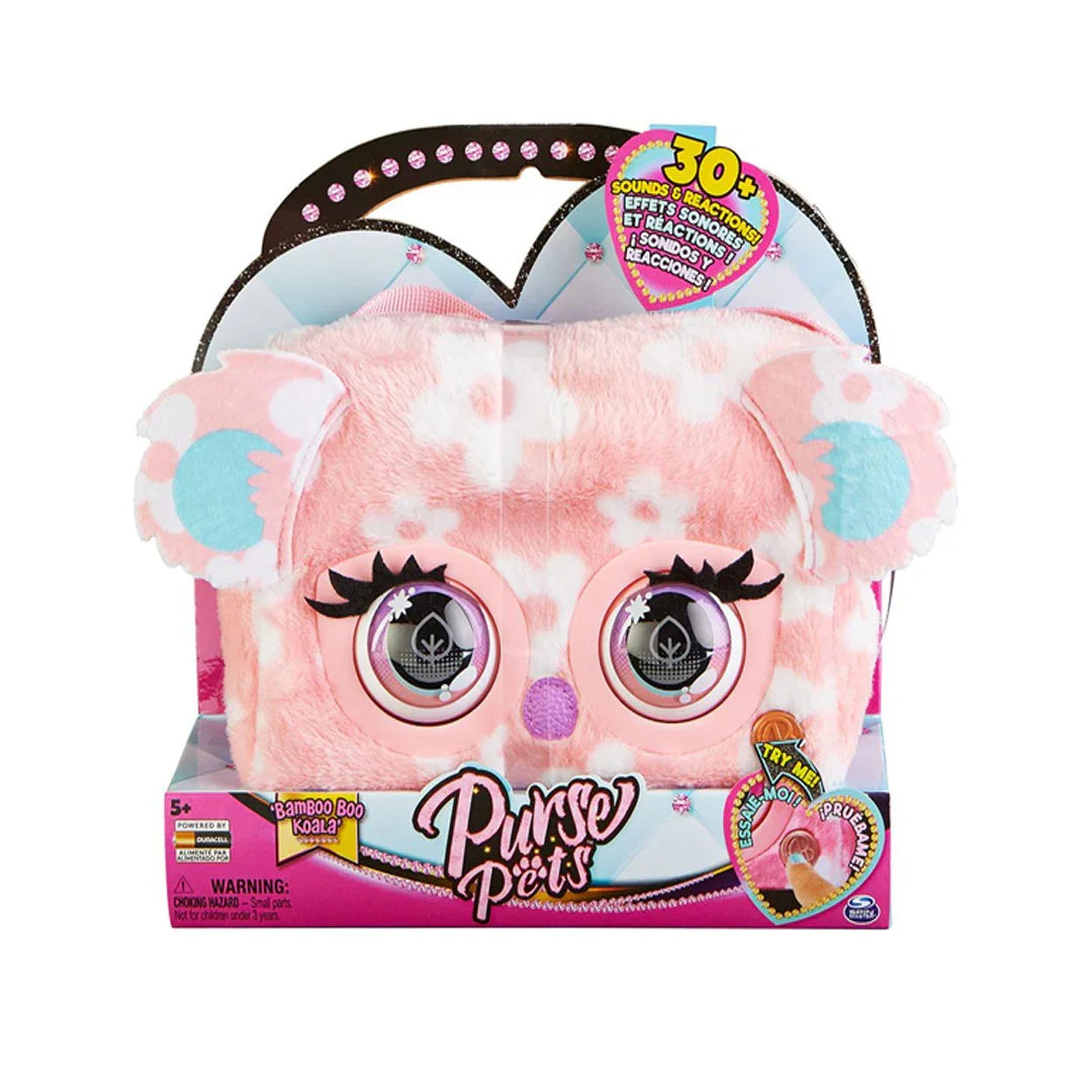 Purse Pets Print Perfect Bamboo Boo Koala – Interactive Plush Toy & Handbag with Sounds for Kids 5+