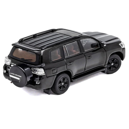GCD 1:64 Toyota Land Cruiser 200 RHD (2015) Black with Roof Rack | Premium Diecast Model SUV
