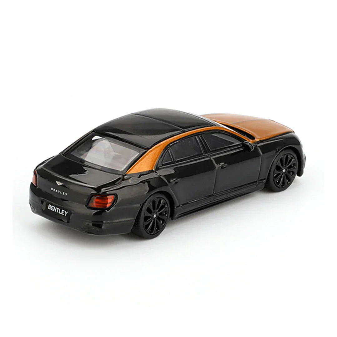 Mini GT 1:64 Bentley Flying Spur – Orange Flame / Onyx Diecast Model - Jaiman Toys