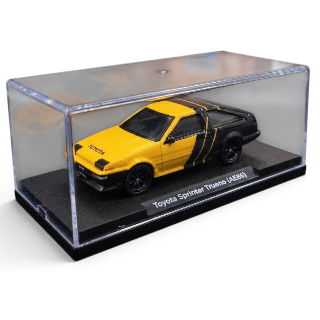 CCA 1:55 Scale Toyota Sprinter Trueno (AE86) H2 Edition Die-Cast Model Car with Display Base | Official Licensed Toyota Collectible Miniature Car | Detailed Interior, Realistic Body & Premium Collector Model