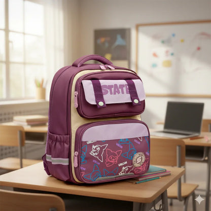 Smiggle 15-Inch Premium Backpack – Stylish School Bag for Kids | Spacious & Durable