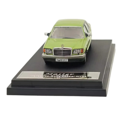 Master 1:64 MERCEDES BENZ 560SEL W126 S-Class GREEN DIECAST CAR  MODELS