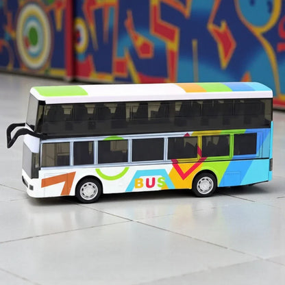 CARTOON BUS - ART LIGHTING BUS MODEL with Light and Sound effects Age 3+