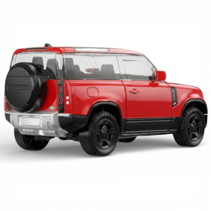 RASTAR 1:24 Scale Land Rover Defender 90 Diecast Model Car – Red SUV | Premium Metal Collectible with Opening Doors