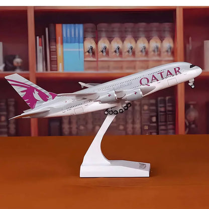 Diecast Collectible 1:250 Scale Model Airplane – Qatar Airways Airbus A380 - Jaiman Toys