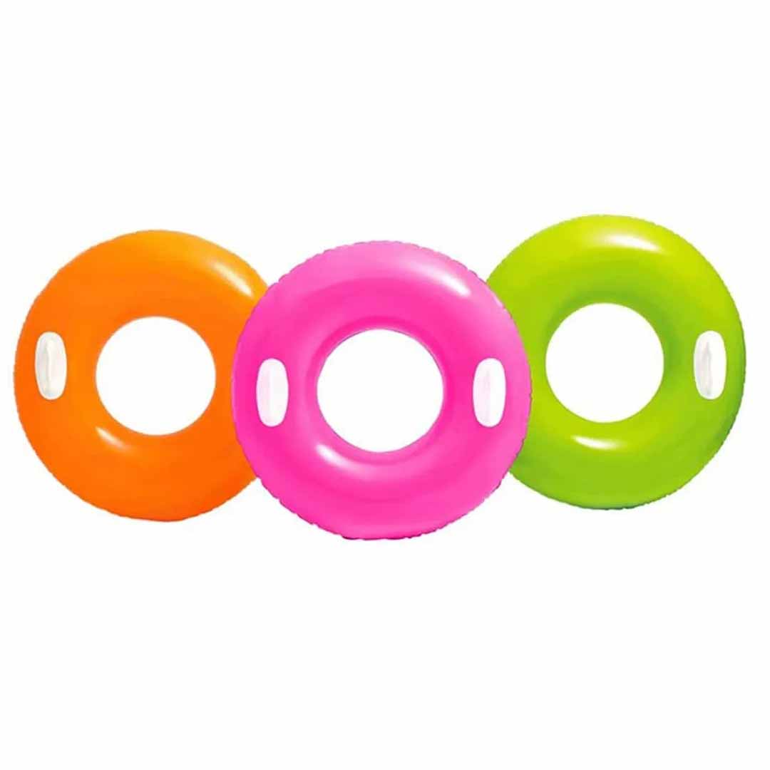 Intex 59258 Inflatable Swim Tube with Two Handles 30 Inch – Kids Pool Float Ring for Ages 8–13, Pack of 1