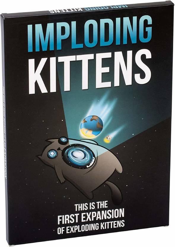 Imploding Kittens: This is the First Expansion of Exploding Kittens Board Game - Jaiman Toys
