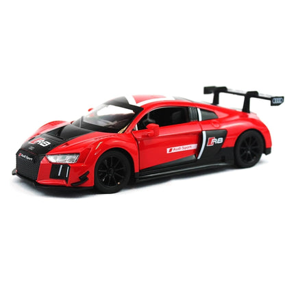 MSZ 1:32 Audi R8 LMS Red Die-Cast Model Car with Pull-Back Action &amp; Openable Parts