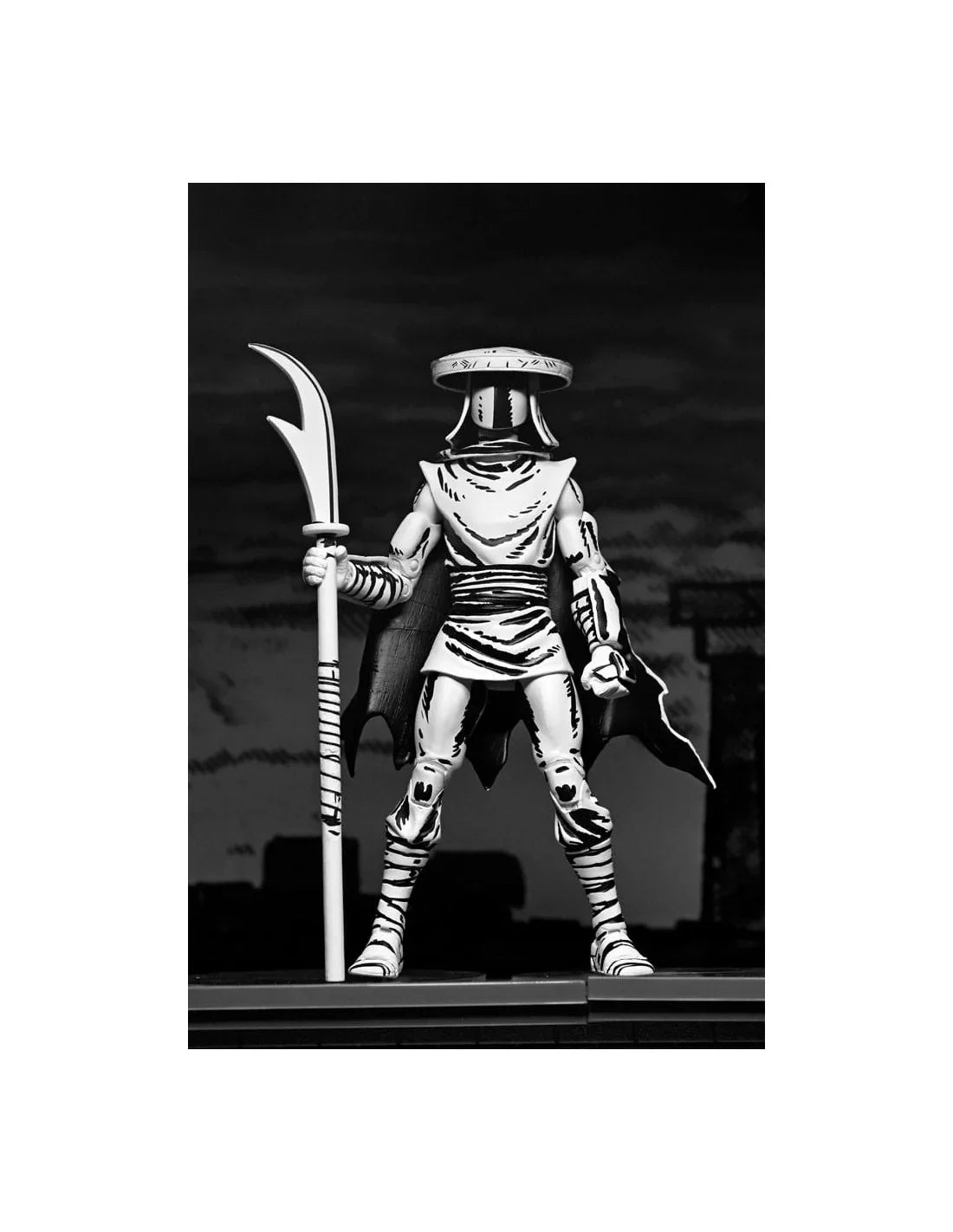 NECA TMNT Elite Foot Ninja Guard Black & White Action Figure - Jaiman Toys