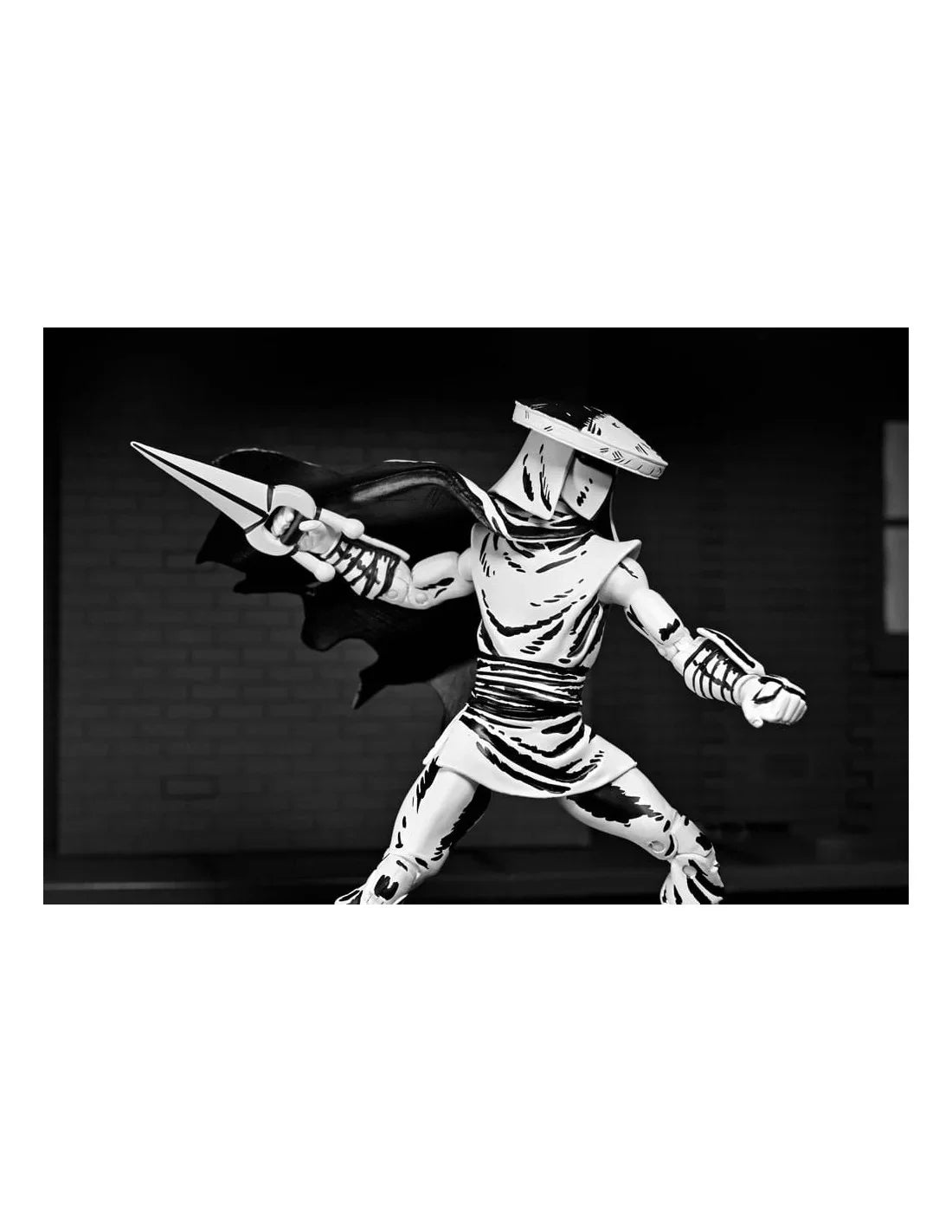 NECA TMNT Elite Foot Ninja Guard Black & White Action Figure - Jaiman Toys