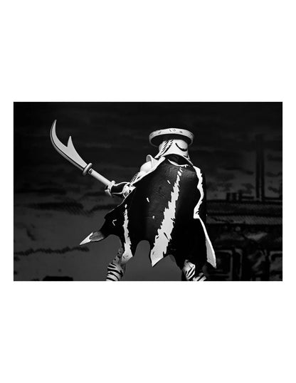 NECA TMNT Elite Foot Ninja Guard Black & White Action Figure - Jaiman Toys