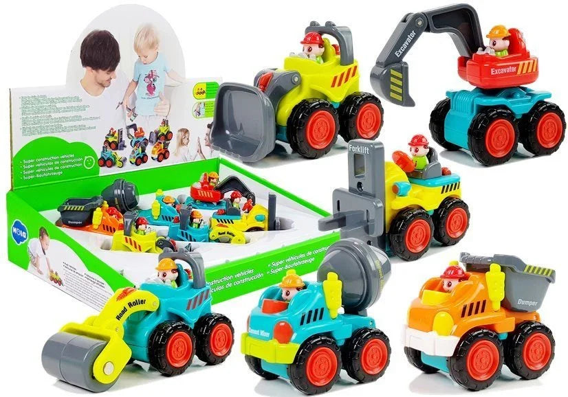 HOLA Construction Toy For A Toddler Concrete Mixer Excavator - Jaiman Toys
