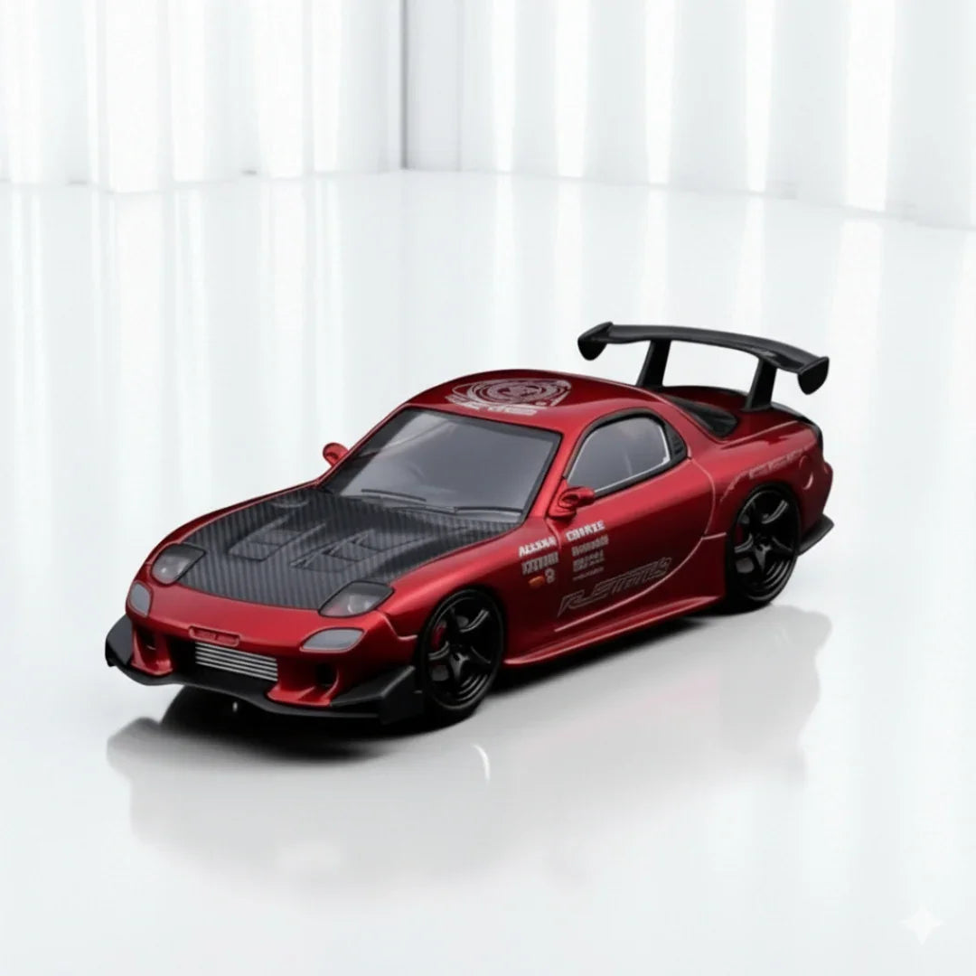 MAZDA RX-7 BSC 1:64 Red Diecast Car Model - Jaiman Toys