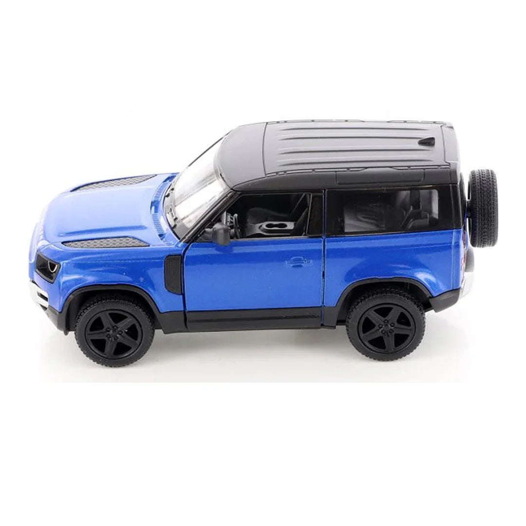 KiNSMART KT5428W Land Rover Defender 90 – 1:36 Scale Die-Cast Model Toy Car - Blue - Jaiman Toys