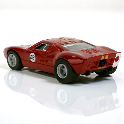 Majorette 1965 Ford GT40 MK1 #25 Red Metallic with Gold Stripes – Collection Series 1:64 Diecast Model Car