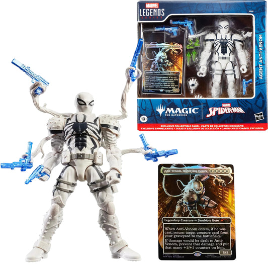 Marvel Legends Spider-Man Agent Anti-Venom Action Figure | Magic: The Gathering Wave 1 | 6-Inch Collectible Toy