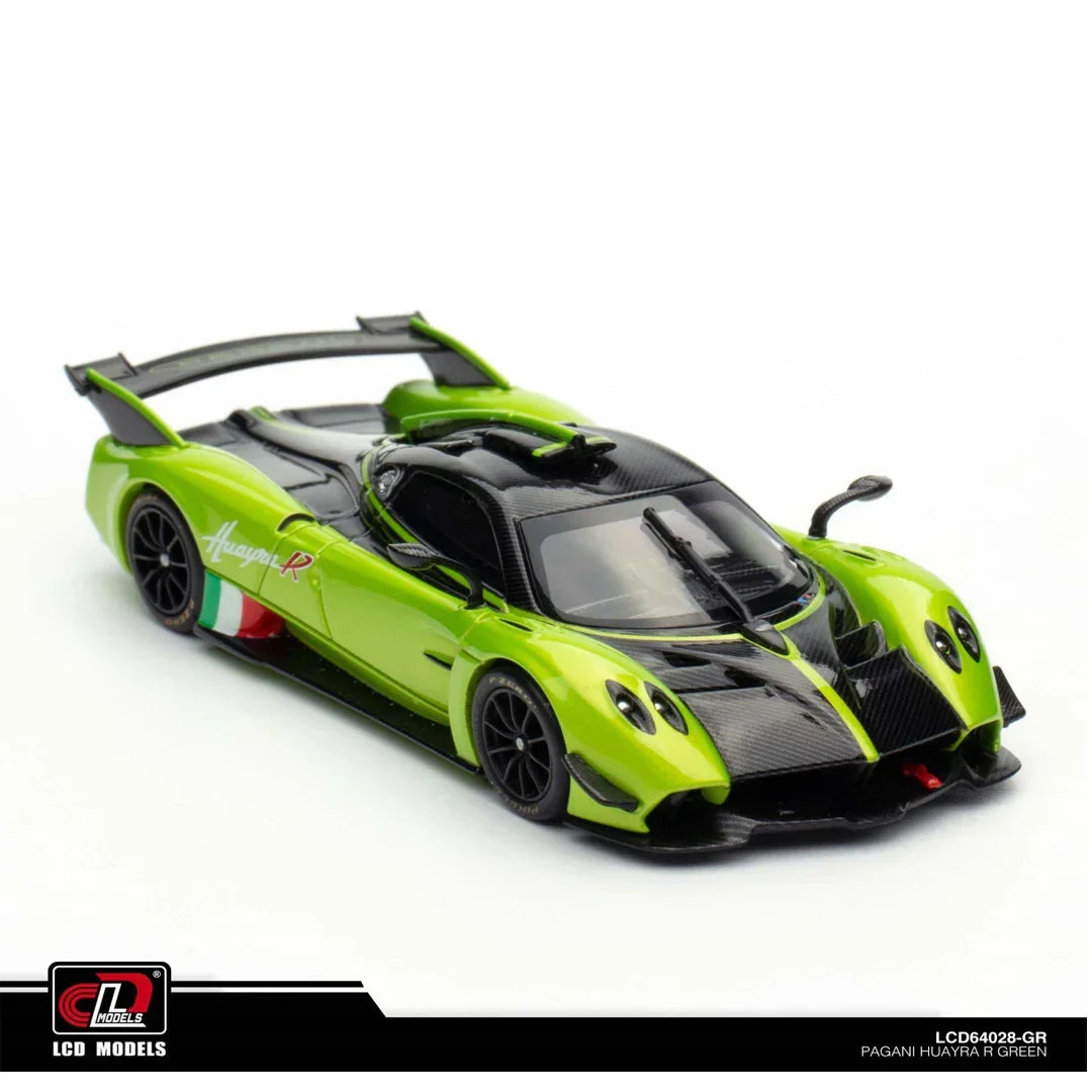 LCD Models 64028 Pagani Huayra R 1:64 Scale Diecast Model Car | Premium Carbon Detail Collectible