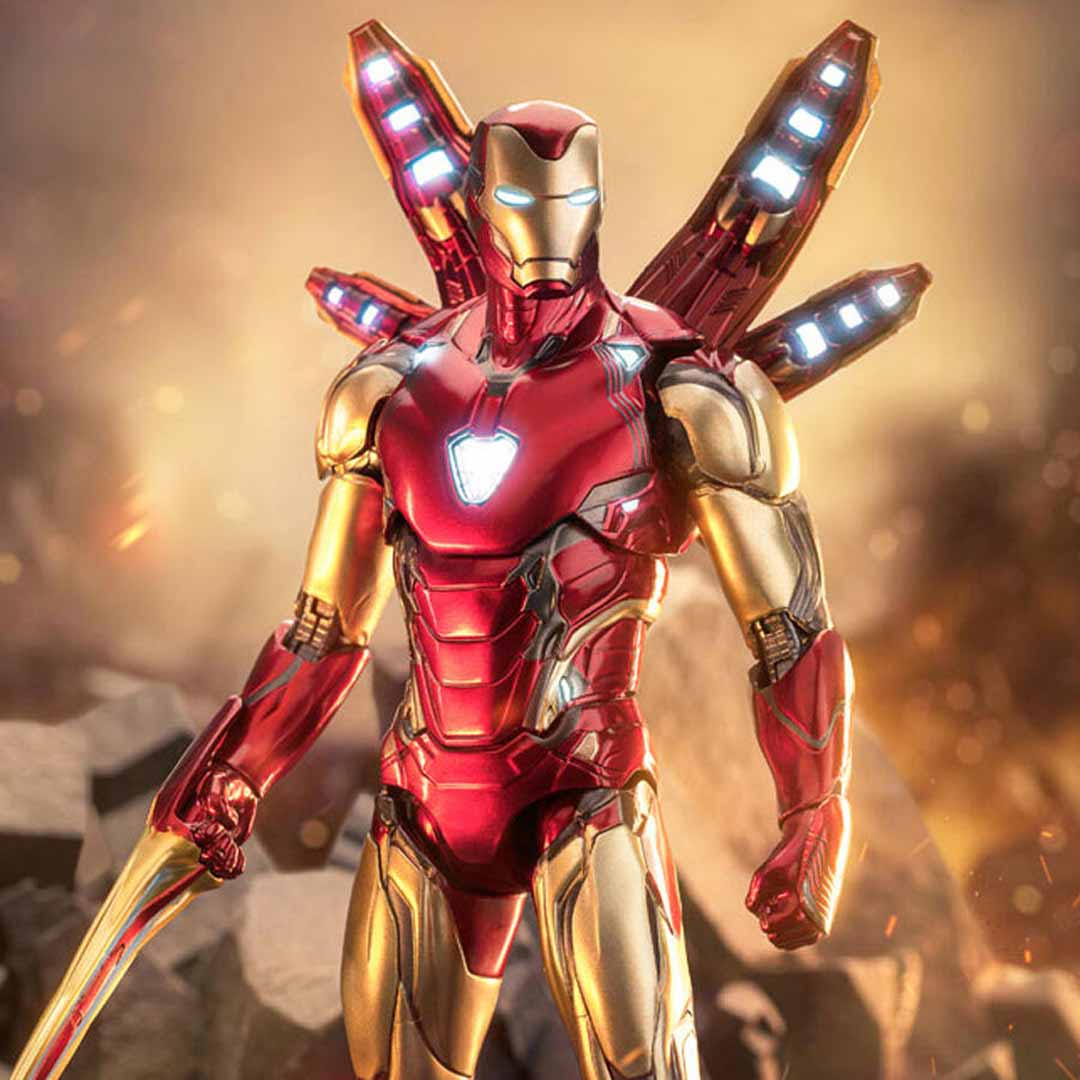 Mark 85 Nano Armor Superhero Action Figure – 1/10 Scale Collectible Figure with Accessories