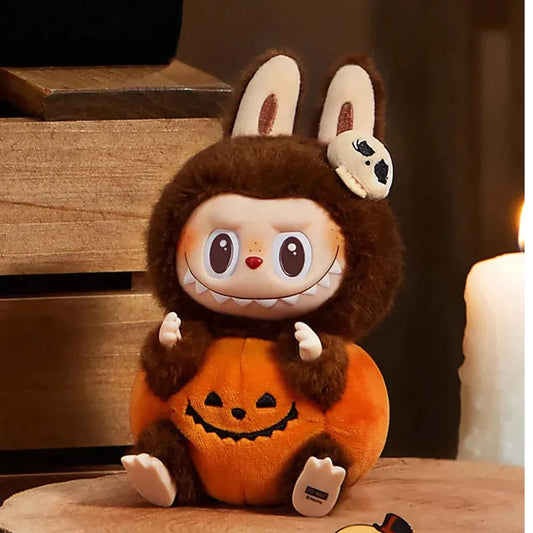 LABUBU Happy Halloween Party – Sitting Pumpkin Vinyl Plush Pendant - Jaiman Toys