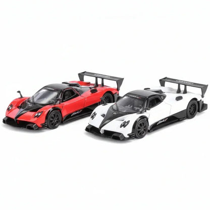 RMZ City 1:36 Pagani Zonda R Diecast Car Model – Red | Openable Doors, Sound & Light