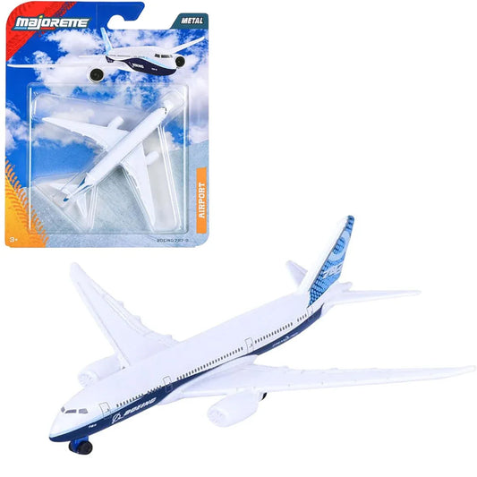 Majorette Miniatura Boeing 787-9 Dreamliner Airport Die-Cast Aircraft | Metal Body