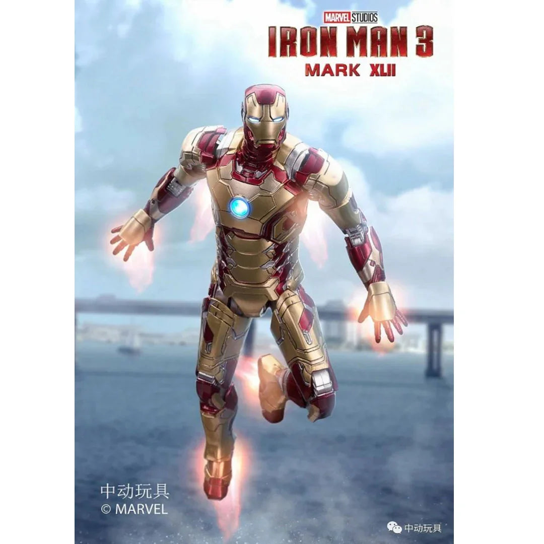 ZD Toys 1/10 Iron Man Mark 42 Action Figure – Marvel Studios Infinity Saga (With Light Function) - 1907-42 - Jaiman Toys