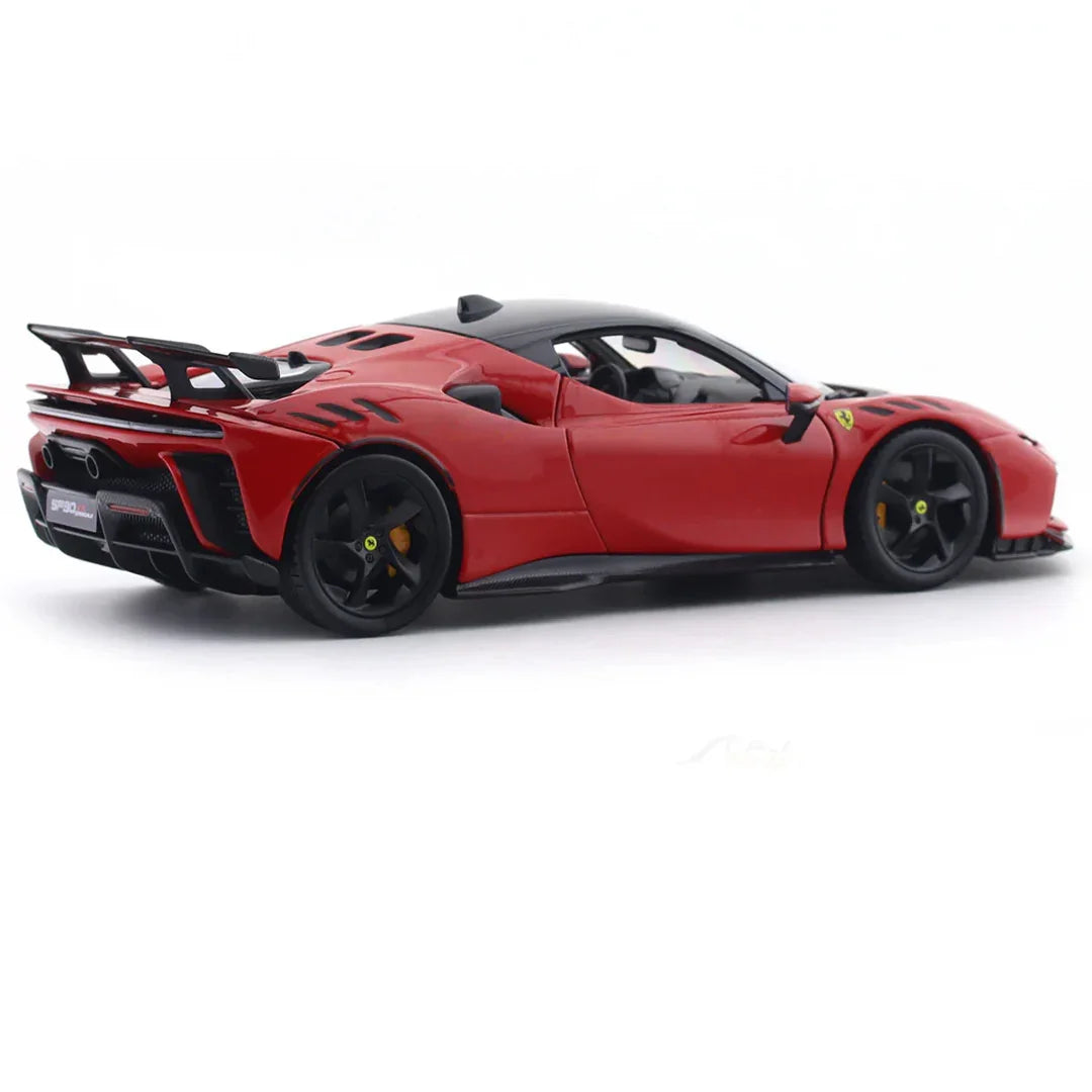 Bburago 1:24 Ferrari SF90 XX Stradale – Licensed Diecast Model Car with Acrylic Display Cover