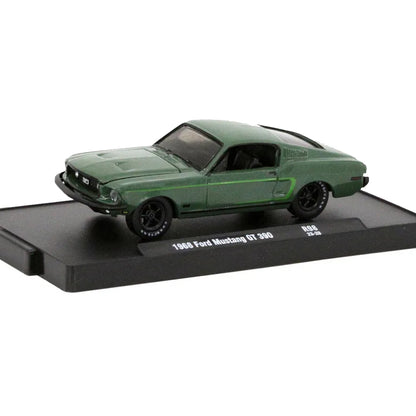M2 Machines Auto-Drivers 98 – 1968 Ford Mustang GT 390 1:64 Diecast Model | Classic Muscle Collectible