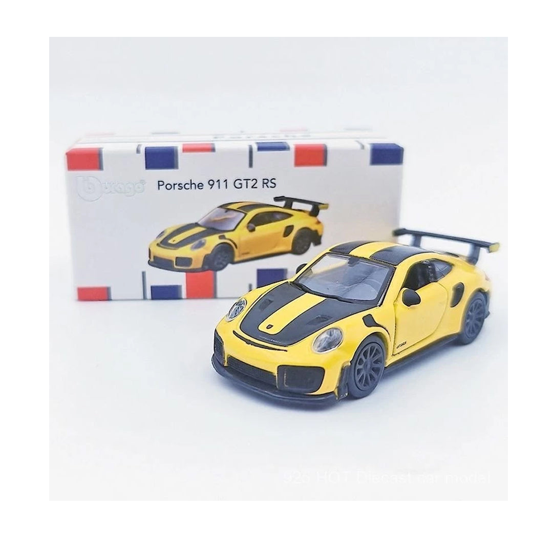 Bburago Porsche 911 GT2 RS 1:64 Die-Cast Car with Opening Doors
