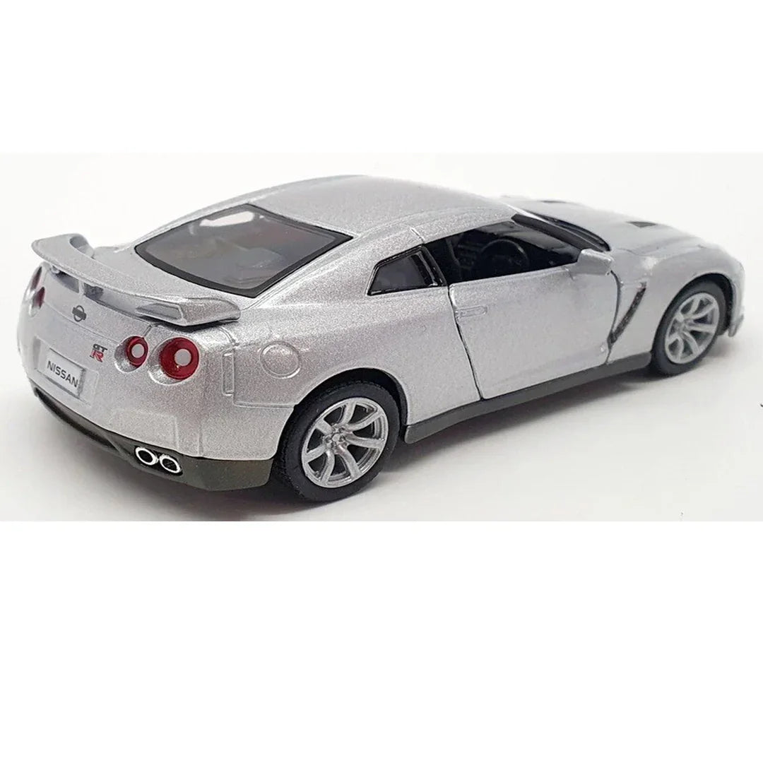 KiNSMART KT5340W Nissan GT-R R35 – 1:36 Scale Die-Cast Model Toy Car - Silver - Jaiman Toys
