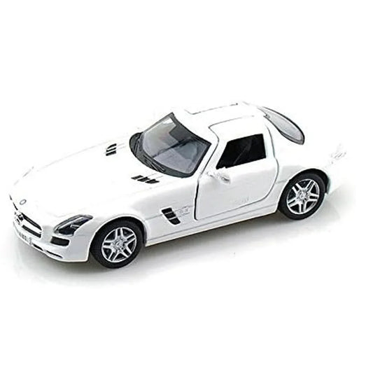 KiNSMART 1:36 Scale Mercedes-Benz SLS AMG Die-Cast Model Car - White - Jaiman Toys