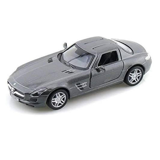 KiNSMART 1:36 Scale Mercedes-Benz SLS AMG Die-Cast Model Car - Grey - Jaiman Toys