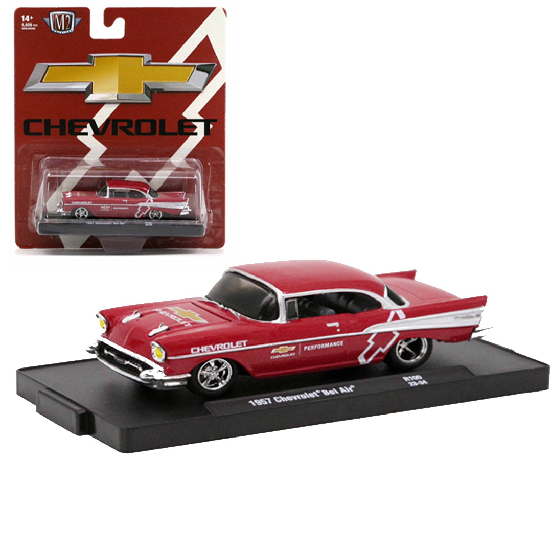 M2 Machines Auto-Drivers 1:64 R100 1957 Chevrolet Bel Air Die-Cast Model Car