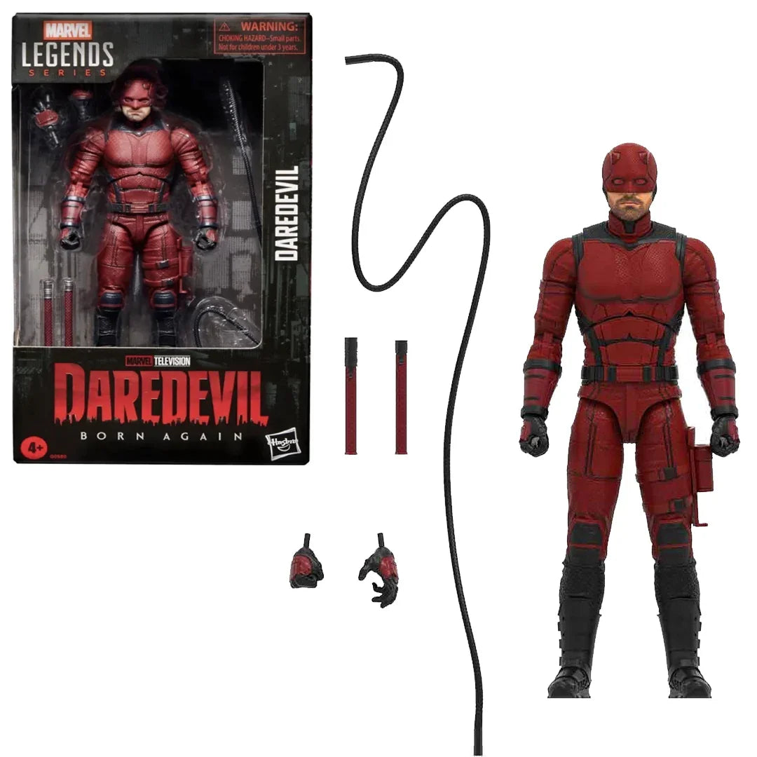 Marvel Legends Daredevil: Born Again Action Figure | 6-Inch Collectible Figure with Batons & Cable
