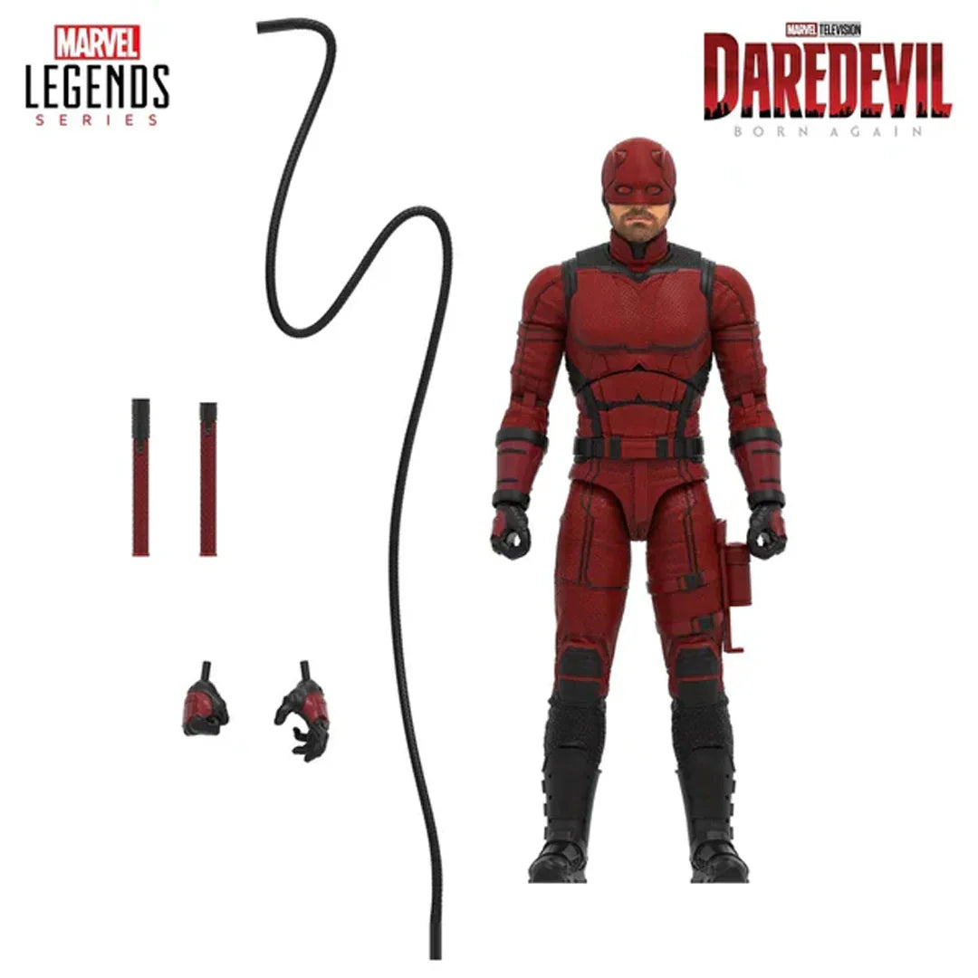 Marvel Legends Daredevil: Born Again Action Figure | 6-Inch Collectible Figure with Batons & Cable
